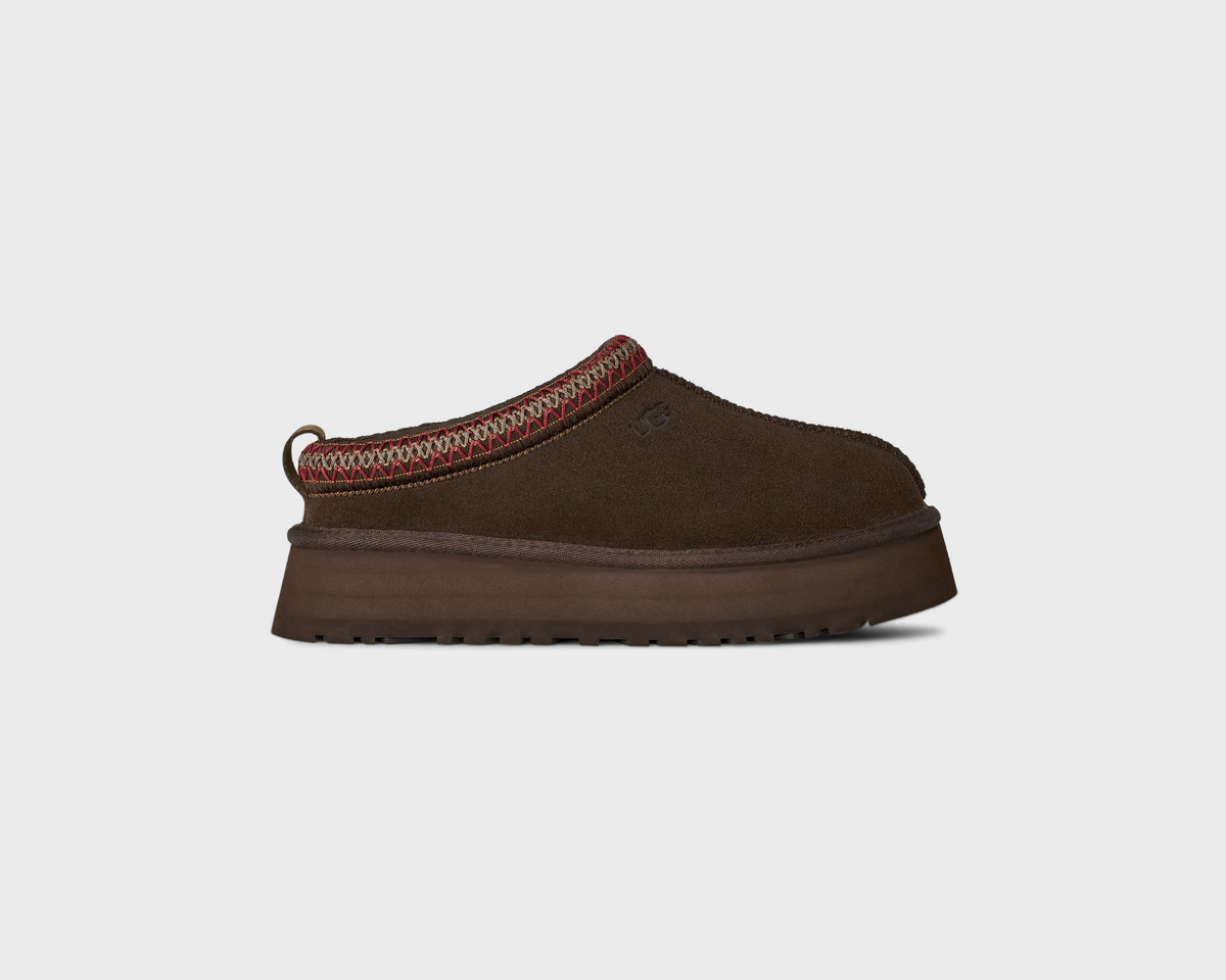 UGG Tazz II Dusted Cocoa Hausschuh dunkelbraun kakaobraun Außenseite Seitenansicht