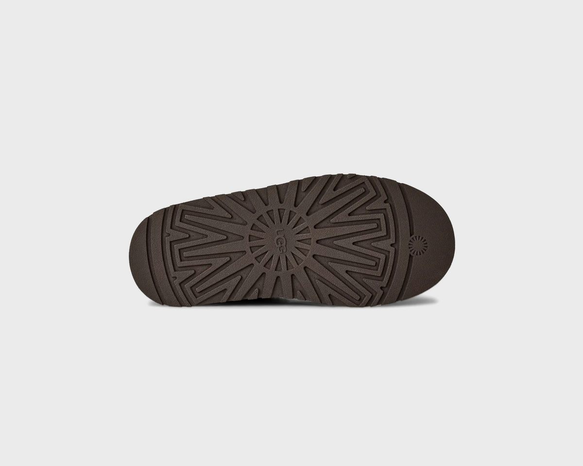 UGG Tazz II Dusted Cocoa Hausschuh dunkelbraun kakaobraun Sohle Unterseite